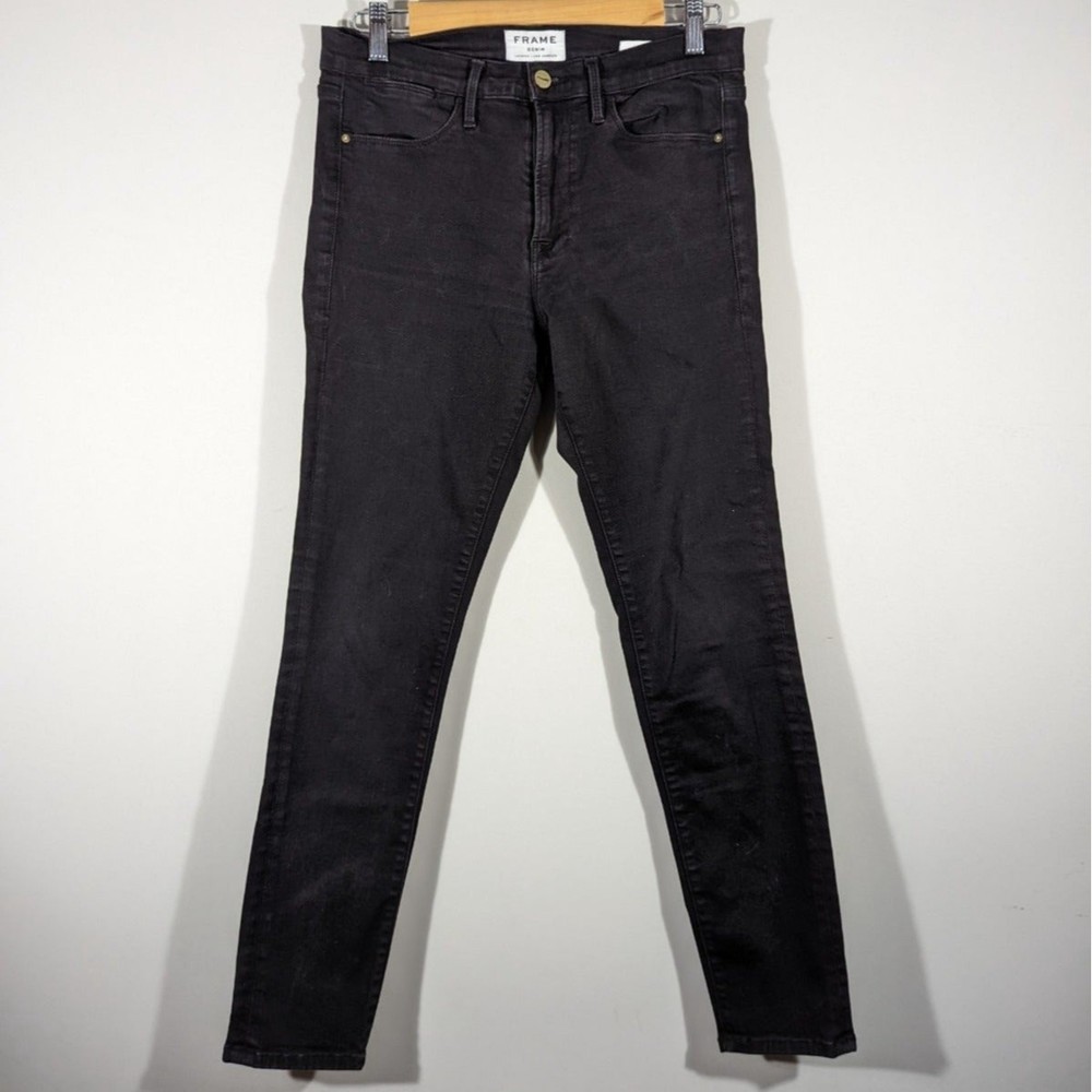 FRAME Le High Skinny Vian Black Jeans Women's‎ Size 30
